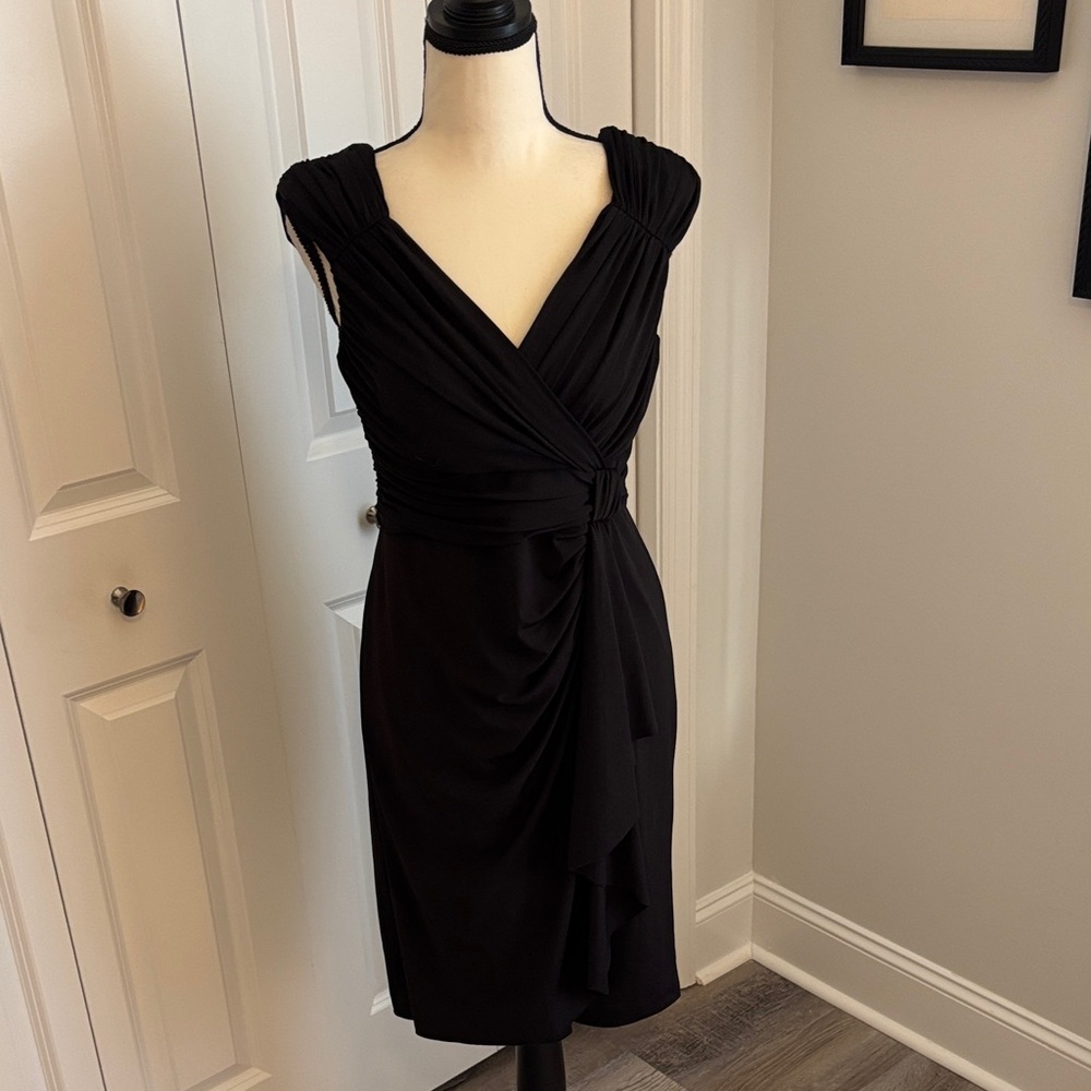 WHBM Elegant Black Sleeveless Dress